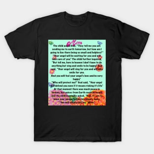 The best Mother’s Day gifts 2022, You will simply call her mom Beautiful poem about motherhood green background T-Shirt